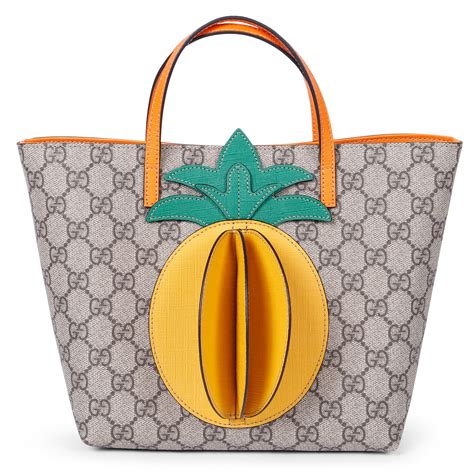 Gucci Girls GG Pineapple Tote Bag 